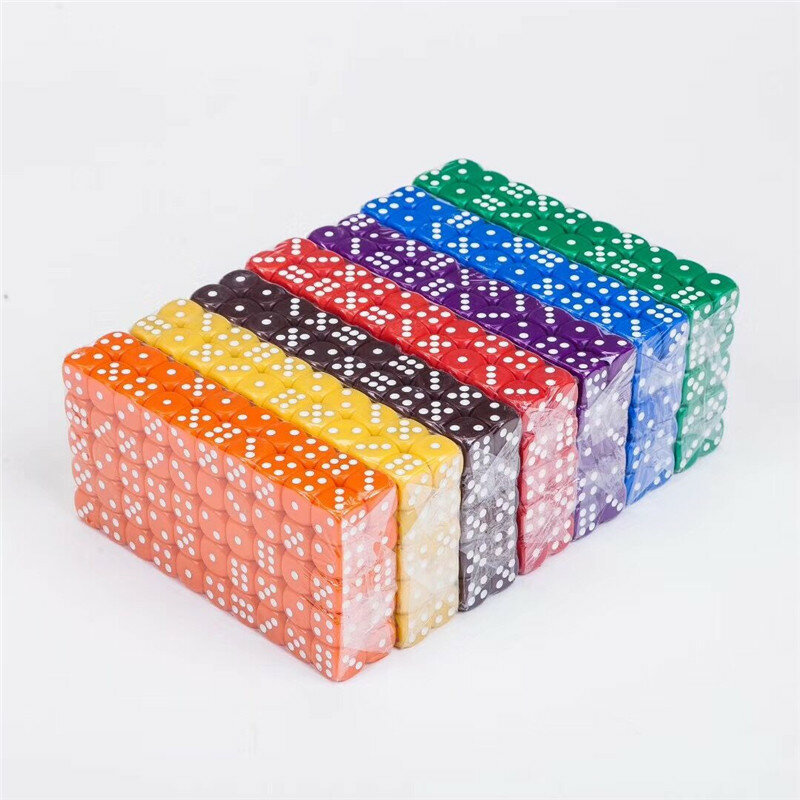 Alta qualità 12mm Multi colore sei lati Spot D6 giochi di dadi Set dadi opachi per Bar Pub Club Party Board Game