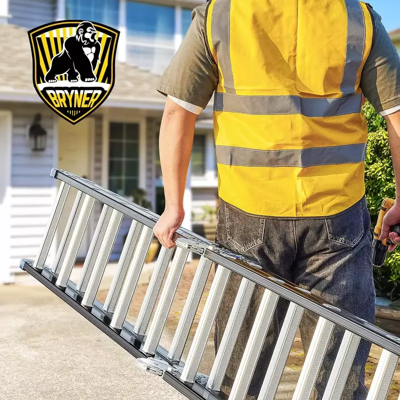 Furniture supplies Folding Step Ladder, 19.6ft, 7 in 1 Multi-Purpose Folding Adjustable Telescoping Aluminium Extension Ladders,
