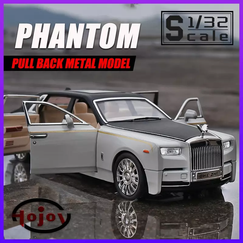 Venta⭐ caliente Escala 1/32 Phantom Cullinan Metal Diecast Alloy Cars Modelo de coche de juguete para niños Juguetes para niños Vehículo Pasatiempos Colección