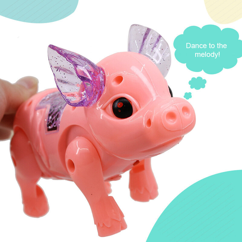 Corde de traction électrique Pig 24.com, jouet musical 62 Shoous, overmarcheur, jouets interactifs pour animaux de compagnie avec lumière, cadeaux pour enfants