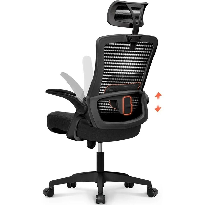 Sandaran kepala kantor, sandaran kepala kantor tinggi dapat disesuaikan dan desain ergonomis untuk komputer, kantor, meja Lumbar eksekutif
