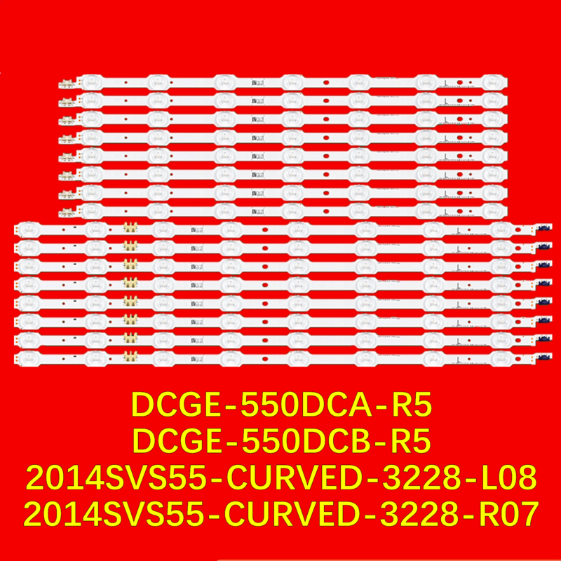 Strip LED untuk DCGE-550DCB-R5 UN55HU7200 UN55HU7250 CY-VH055FGLV1H DCGE-550DCA-R5