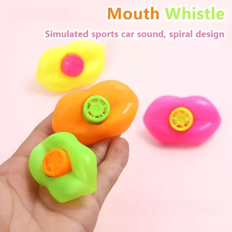 1Pc bocca Lip Whistle Toy Noisemakers Outdoor Camping Equipment Tools Kid Birthday Party Favors Gifts