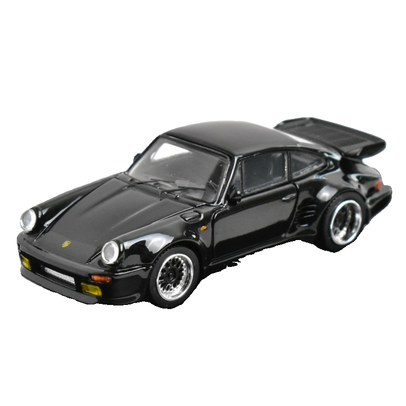 Master 1:64 911 930 Turbo Bayshore Blackbird Diecast Model Car