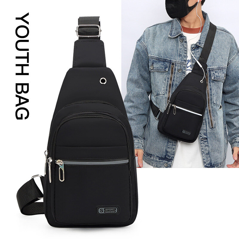 New Bra Bag Fashion Trend Oxford Fabric Backpack Casual Crossbody Bag Chest Bag Fanny Pack Cross Bodybag For Outdoors Hiking