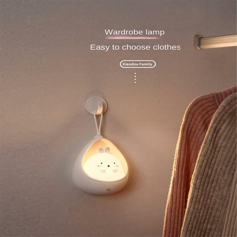 New Led Night Light Human Body Induction Light Usb Charging Home Decoration Bedside Creative Pendant Silicone Wall Light