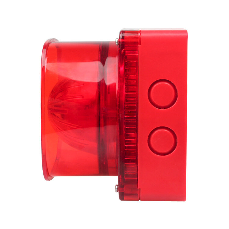 Bocina acústica-óptica de alarma contra incendios, alarma Audible y Visual para exteriores, Dc12V ~ 24V