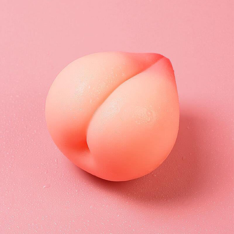 Juicy Peach Soft Decompression Squeeze Release Ball strumento di decompressione simulazione Peach Silicone Toy regalo fatto a mano Fidget Toy