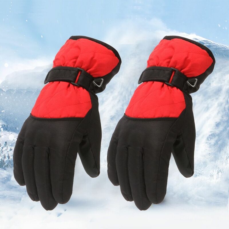 Sarung tangan Ski anak tahan angin, tebal, hangat, lengan panjang, tahan air, sarung tangan Ski, papan salju