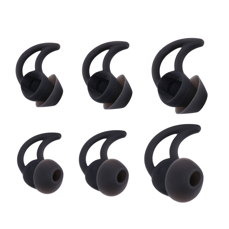Orejas de aislamiento de ruido de repuesto para Bose, puntas de oreja, Qc20, QC30, negro