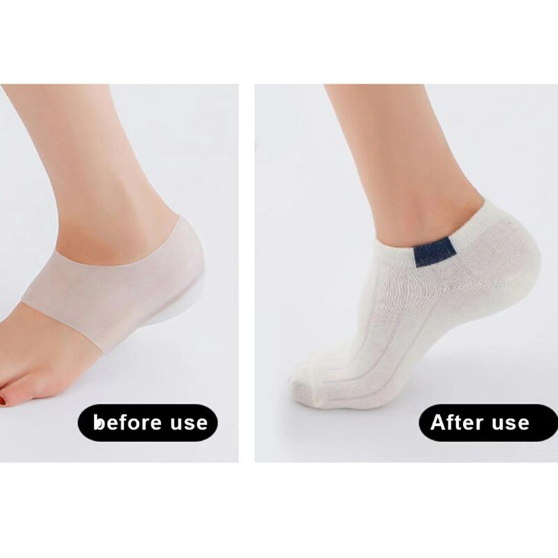 1 Par Escondido Footbed Enhancers Universal Metade Altura Aumentando Maximizar Sapato Insere Presente para Homens e Mulheres