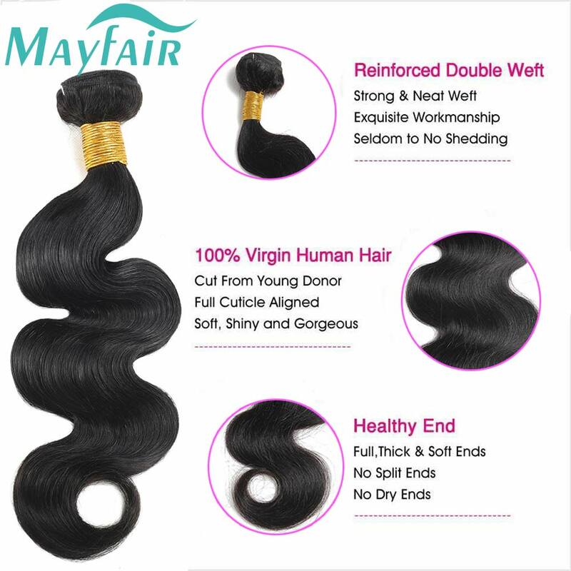 Mayfair-Extensões de cabelo onda de água, Indian Remy, Raw Virgin, Não transformados, 100% cabelo humano, Deal, 28 em, 30 em, 32 em, 1 Pacotes, 3 Pacotes, 4 Pacotes
