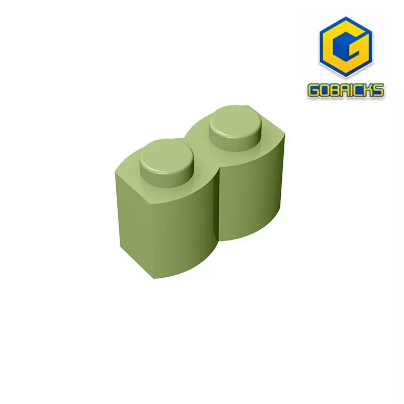 Gobricks GDS-749 mattone palizzata 1 x2 compatibile con lego 30136 blocchi educativi fai da te per bambini tecnici