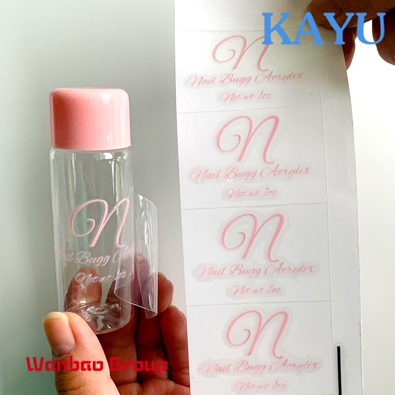 Adhesivo permanente a prueba de agua, etiqueta de transferencia UV 3D, logotipo de marca personalizado, embalaje de productos