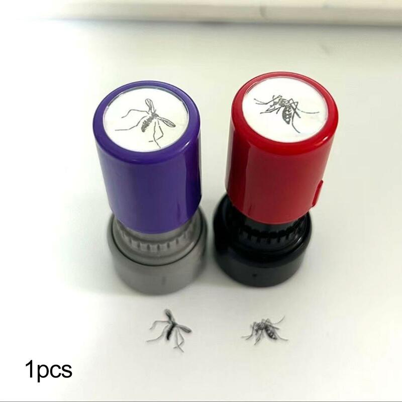 Segel nyamuk mainan cap seperti hidup Scrapbooking pola kartun kreatif kecil nyamuk cap lucu hal baru warna acak