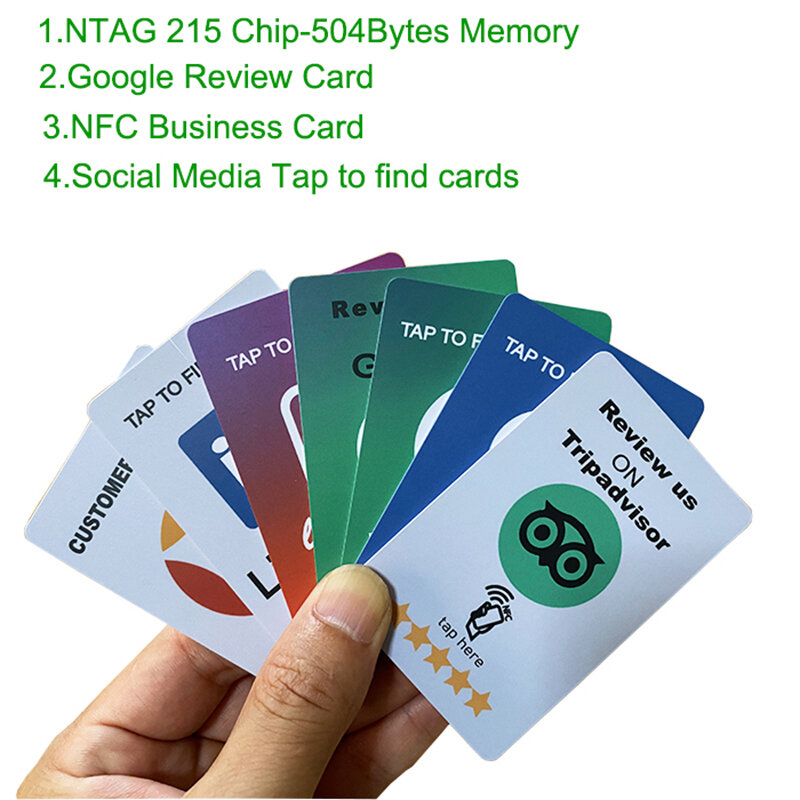 NFC Standard Card Size Google Review Card Increase Your Reviews Universal NFC Cards
