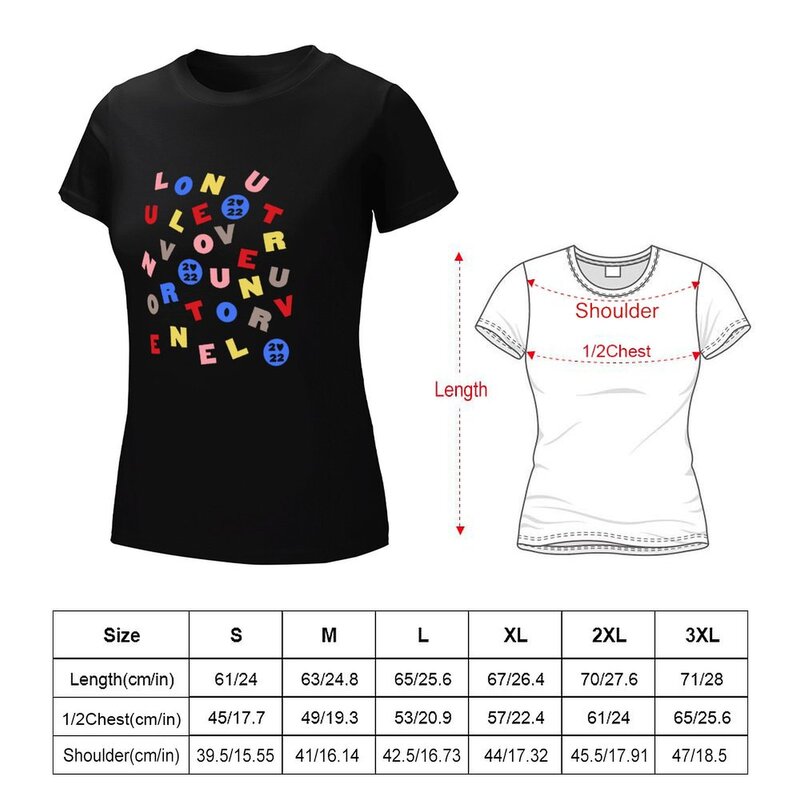 Hs Lot Woord Soep T-Shirt Kawaii Kleding Tops Esthetische Kleding Schattige Tops T-Shirts Voor Vrouwen Losse Pasvorm