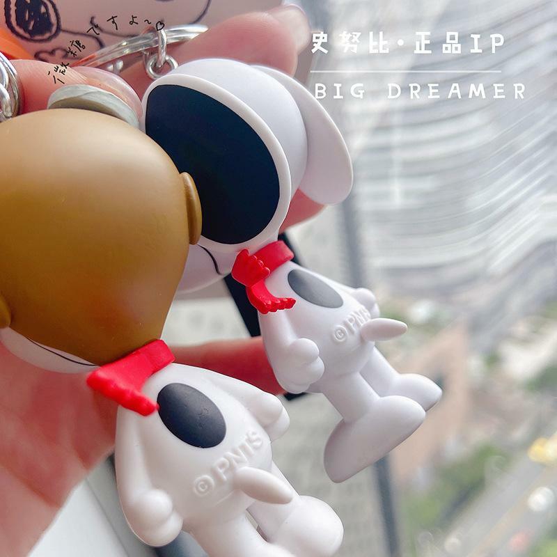 2023 Kawaii Sanrio Mới Snoopy Hoạt Hình Schoolbag Charm Mặt Dây Chuyền Túi Đựng Trang Sức Xe Móc Khóa Quà Tặng Cho Bé Gái Đồ Chơi Cho Bé Gái
