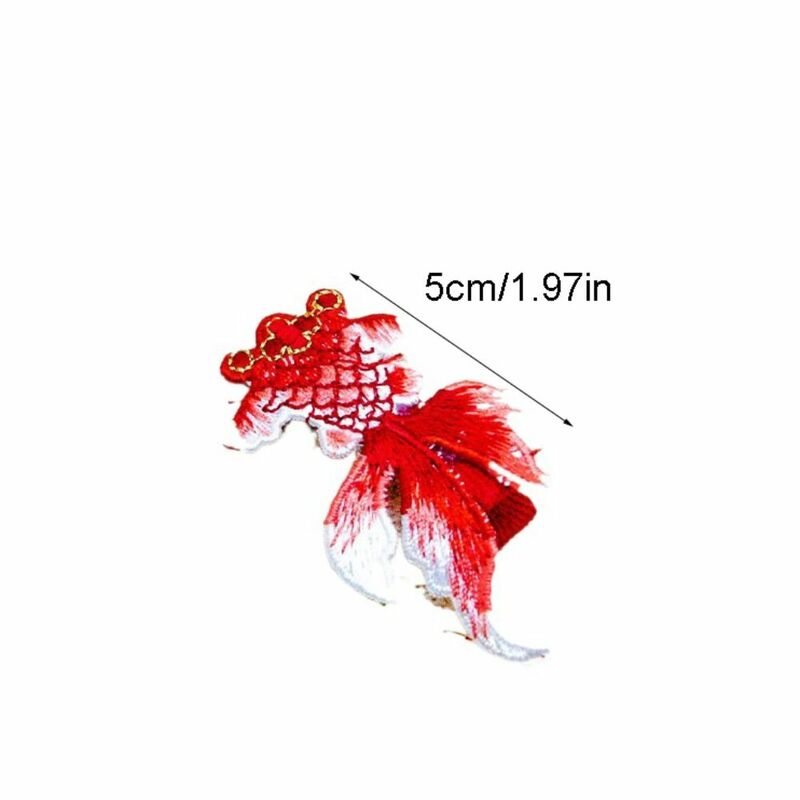 Horquilla bordada de dragón, accesorio para el cabello de Mascota de baile de León, Hanfu, traje Tang, horquilla roja para niños