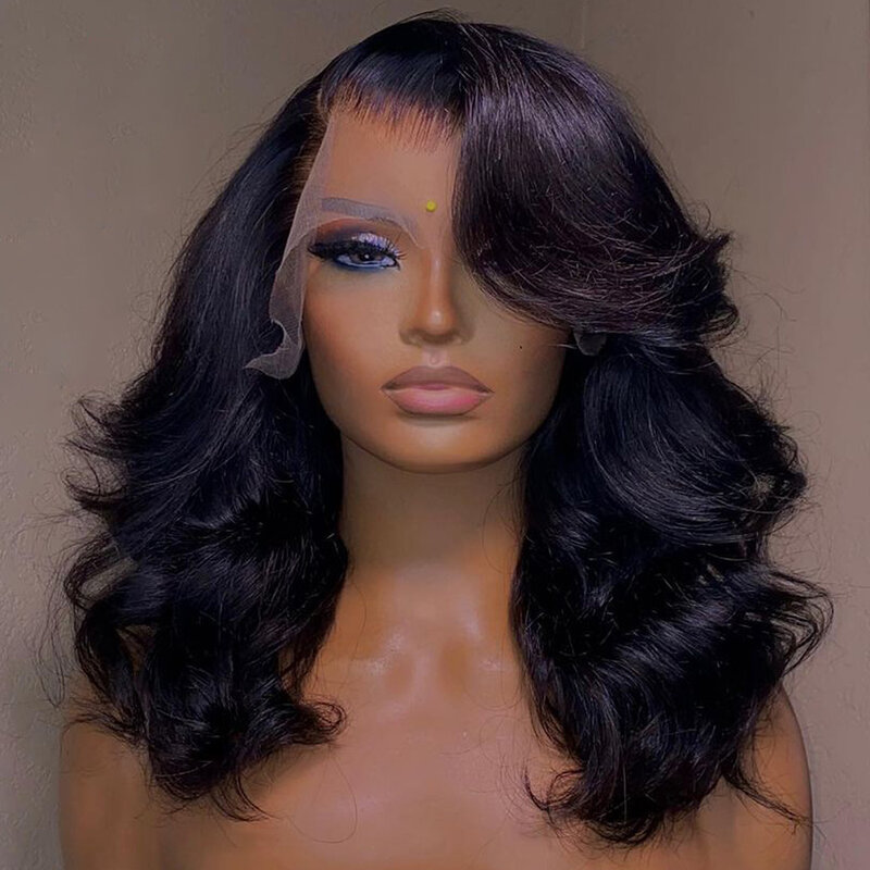 Body Wave Bob Pruik 13X6 Transparant Lace Frontale Pruik Brazilian Human Hair Maagdelijke Remy Hair 13X4 Lace Sluiting Pruik 180% Dichtheid