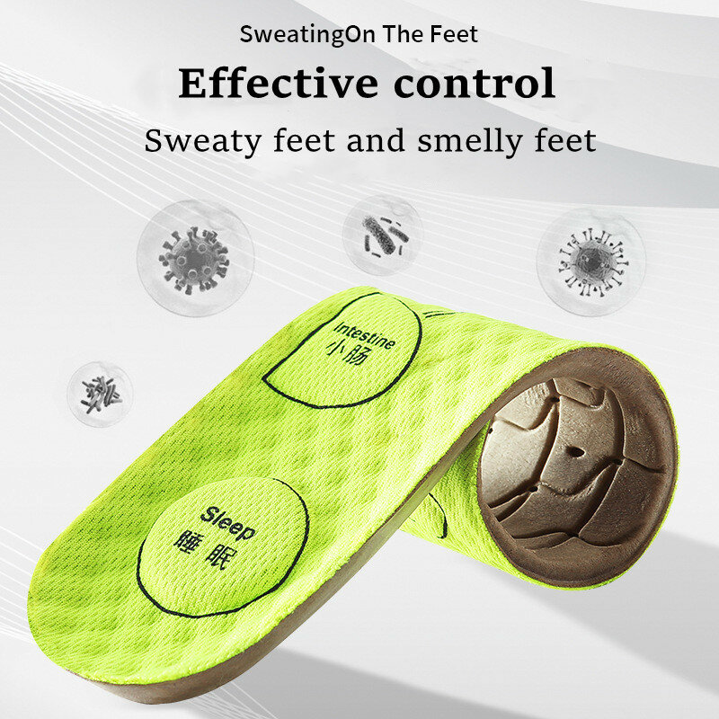 Акупрессурные стельки для ног для обуви, дышащие дезодоранты, спортивные стельки для медицинских мужчин и женщин, удобная подошва для кроссовок