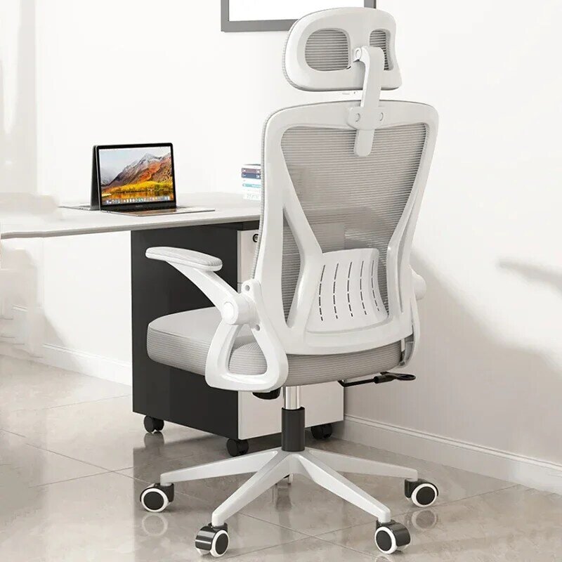 Studio bianco sedia ergonomica scrivania camera da letto scuola gioventù sedia da ufficio rotante lavoro rilassante Chaise De Bureau forniture per ufficio