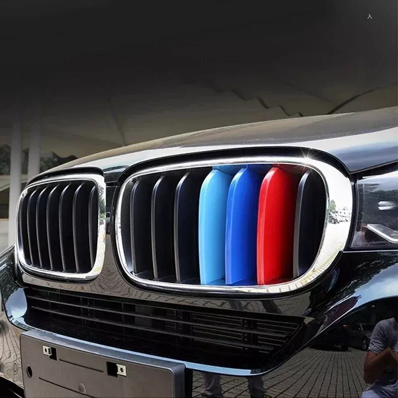 Rejilla delantera de riñón doble para BMW, cubierta embellecedora de rejilla de aire de 3 colores para modelos X1, X3, X4, X5, X6, E84, E70, E71, F15, F16, F25, F26, G01, G02, G05 M