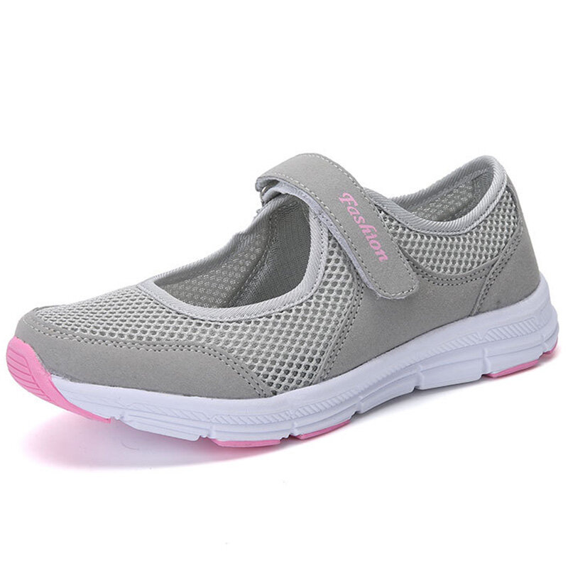 Fashion Sneakers For Women 2024 New Breathable Comfortable Soft Sneakers Women Mesh Fabric Lace Up Woman Shoes Female Footwear