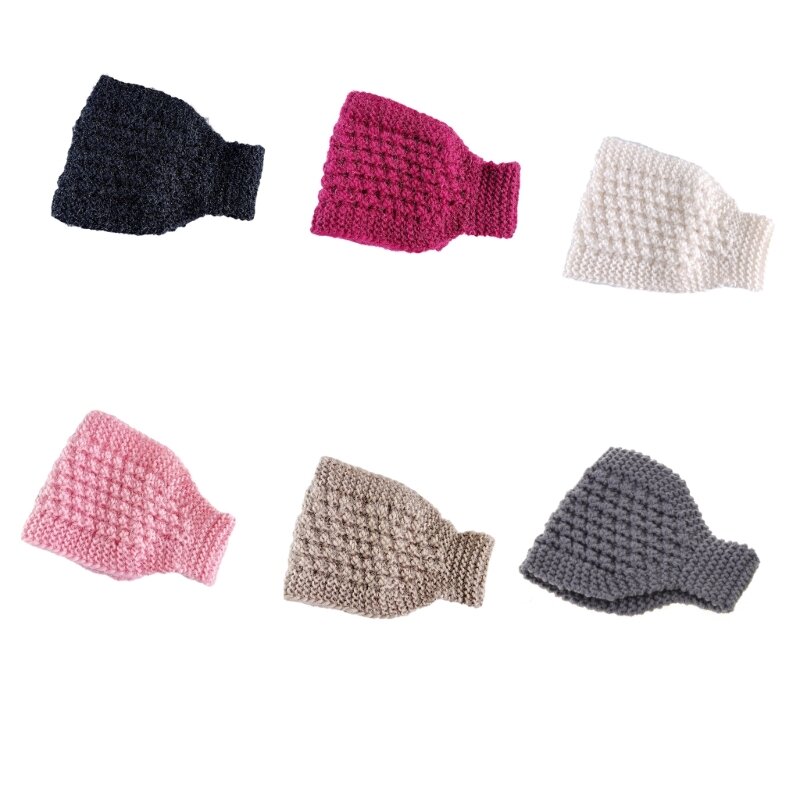 Winter Wide Headband for Woman Thick Knit Hairband Earmuffs Headband/Neck Warmer Dropship