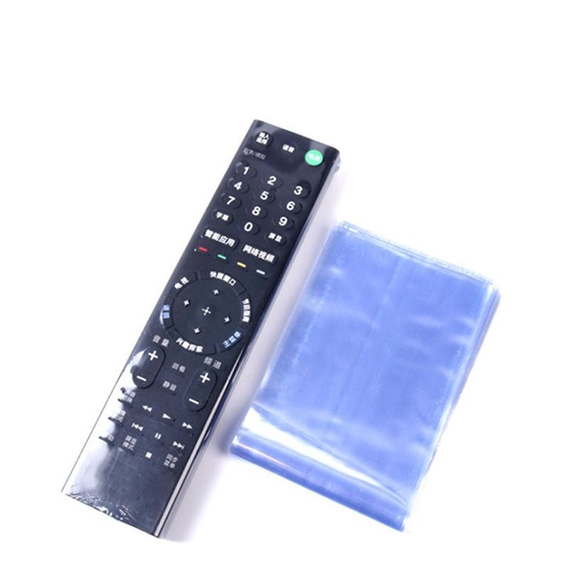 10 pçs acessórios de televisão pvc capa protetora à prova dwaterproof água calor psiquiatra filme controle remoto capa manga