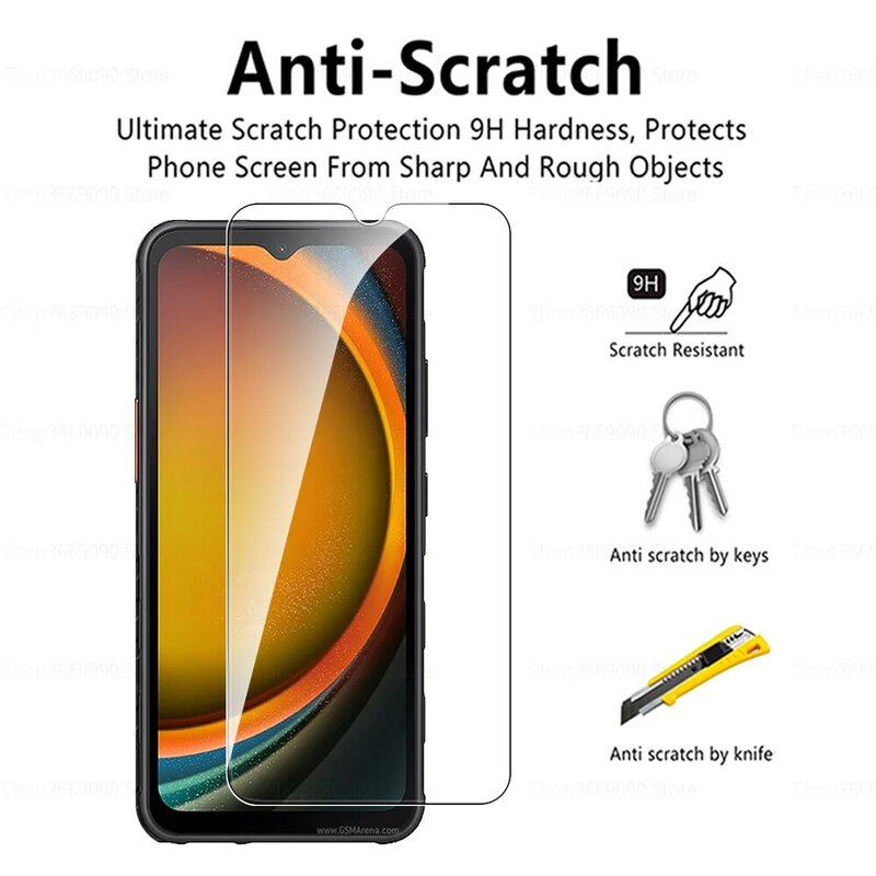 For Samsung Galaxy Xcover7 Glass 3Pcs Tempered Glass Screen Protector For Samsun X cover7 Xcover 5 cover 7 Armor Protective Film