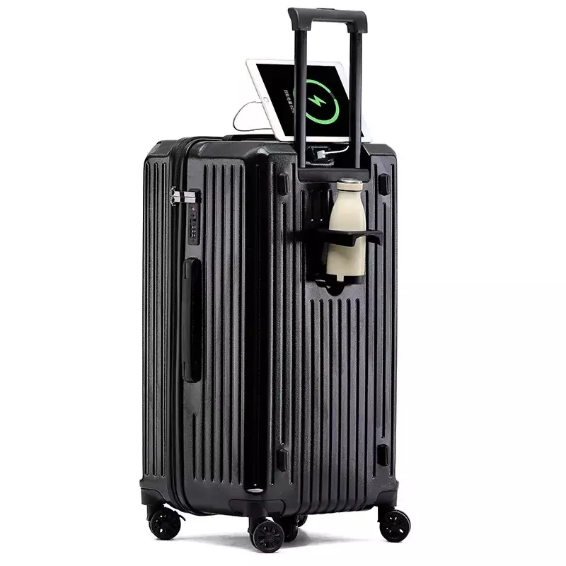 Универсальный чемодан, супер яркий и вместительный чемодан на колесиках, Женский прочный и долговечный чемодан для путешествий с тормозным кодом, 26 дюймов, 28 дюймов