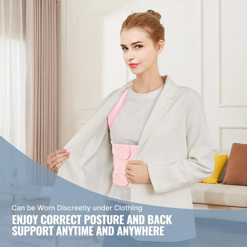 Back Brace Posture Corrector for Women: Shoulder Straightener Adjustable Full Back Support Upper &Lower Back Pain Relief