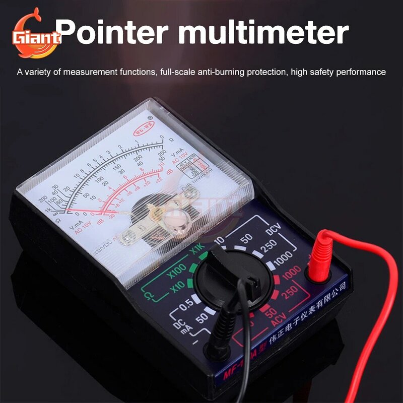 MF-110A Multimètre analogique AC/DC Type de pointeur illac Voltmètre universel Ampèremètre Tension portable Courant OHM 02/10/2018 Testeur