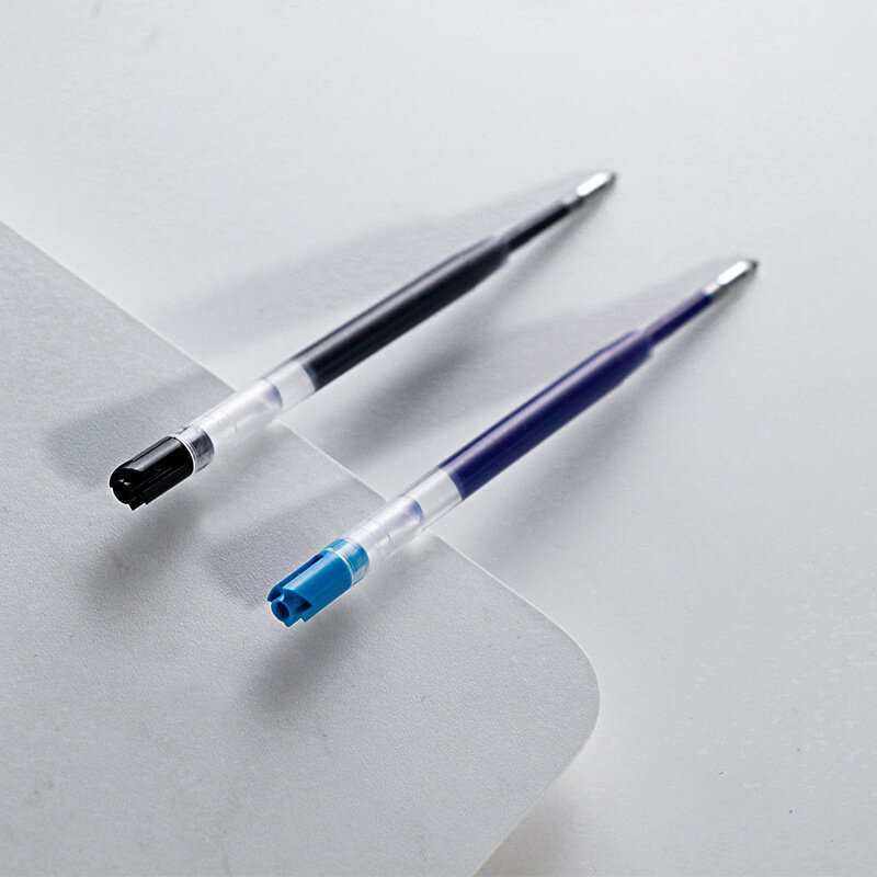 Recambio de bolígrafo de Gel de tinta L98mm, recargas neutras para Metal 424, negro, azul, oficina, escuela, 10 piezas
