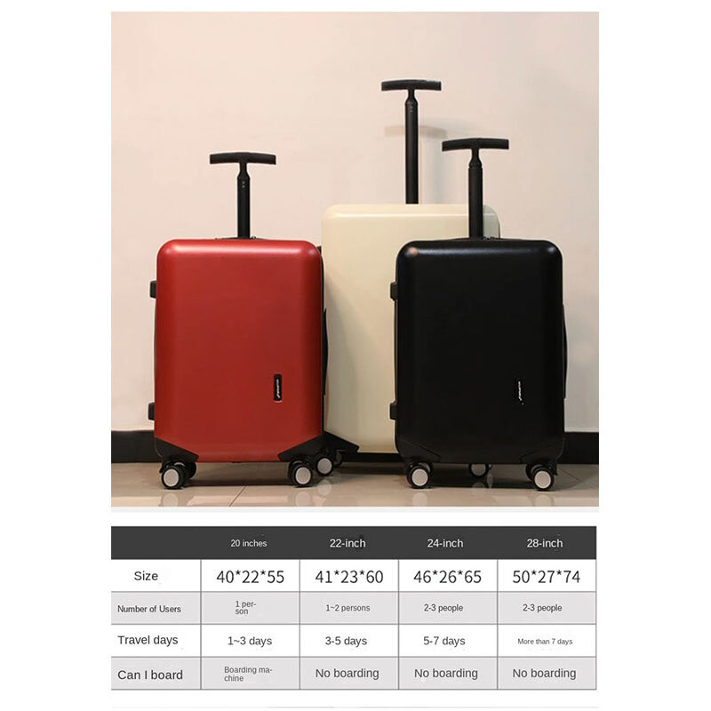 Nowy bagaż mody kobiety 20 ''28'' lekka walizka jednobiegunowy hasło pokrowiec na wózek mężczyzn podróżują walizki z kółkami