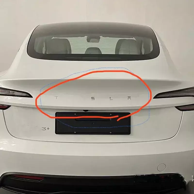 Dla Tesla Model 3 Highland 2024 Tylny bagażnik Logo bagażnika Emblemat Naklejka samochodowa Naklejki Akcesoria do stylizacji samochodów