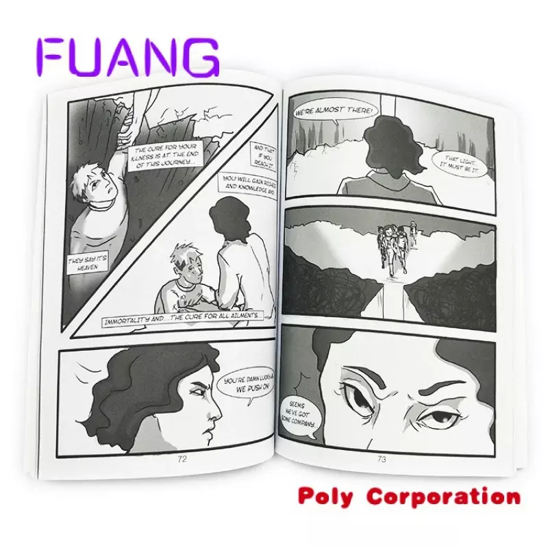 Custom murah Softcover buku komik pencetak penawaran oleh China Digital Printing YBJ kertas cetak & Paperboard Soft Cover Varni