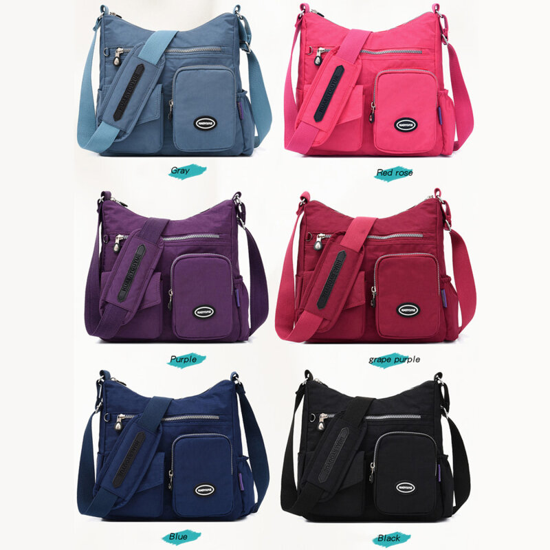Fashion High Quality Handbag Female CrossBody Bag Women Shoulder Bag Ladies Messenger Bag Nylon Waterproof Lady Purse
