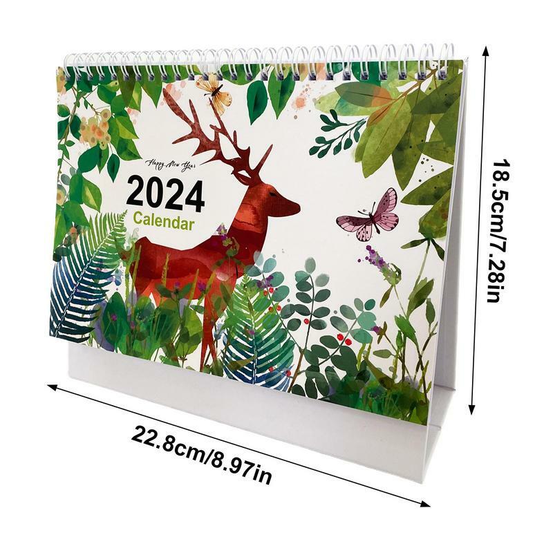Kalendarz dekoracja biurka blat 2024 kalendarz biurkowy stojących-kalendarze 2024 dekoracja biurka domowego biurowe