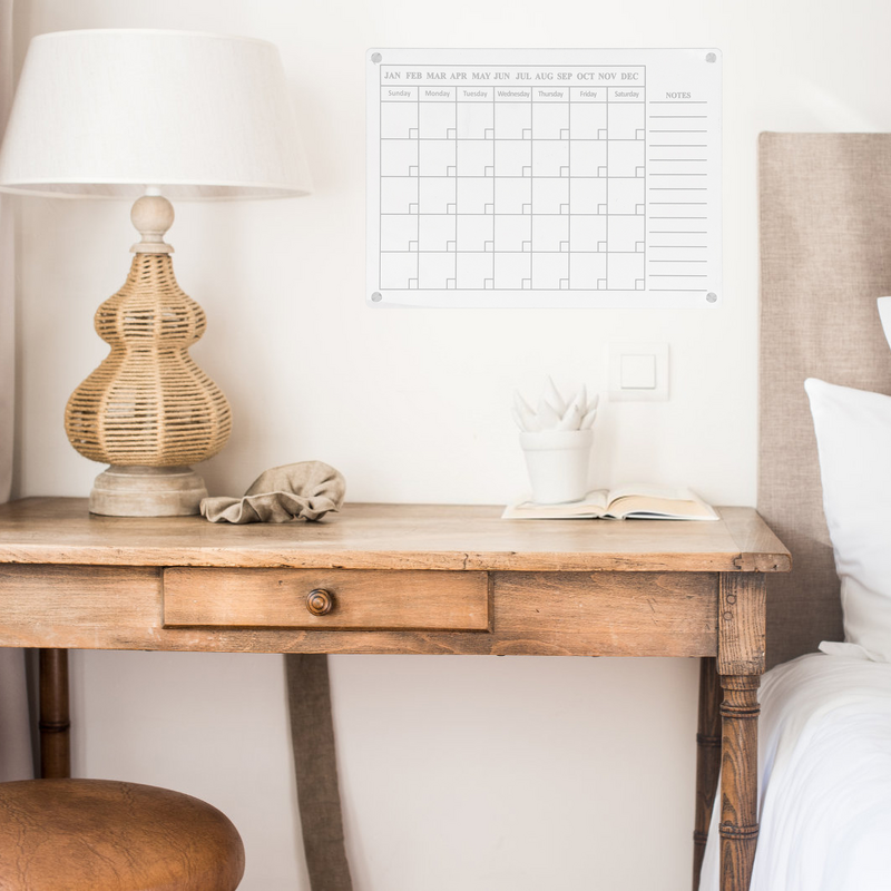 Kalender papan kulkas kulkas akrilik kulkas kalender papan perencanaan papan putih untuk kulkas rumah perencana dapur
