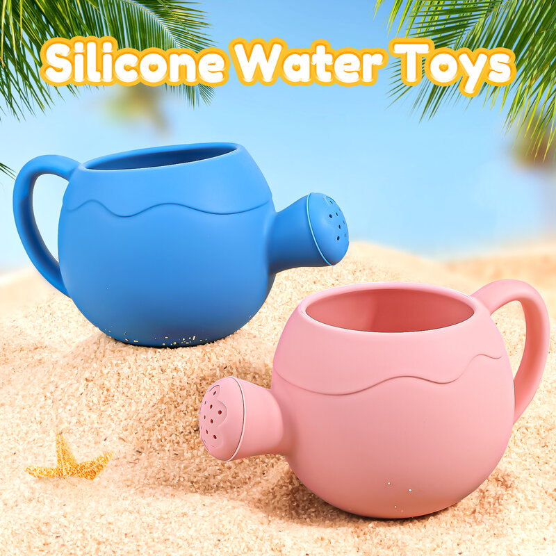 TYRY.HU Outdoor Beach Watering Pot Silicone Baby Toy for Garden BPA free Silicone Soft Material Kids Summer Play Outside
