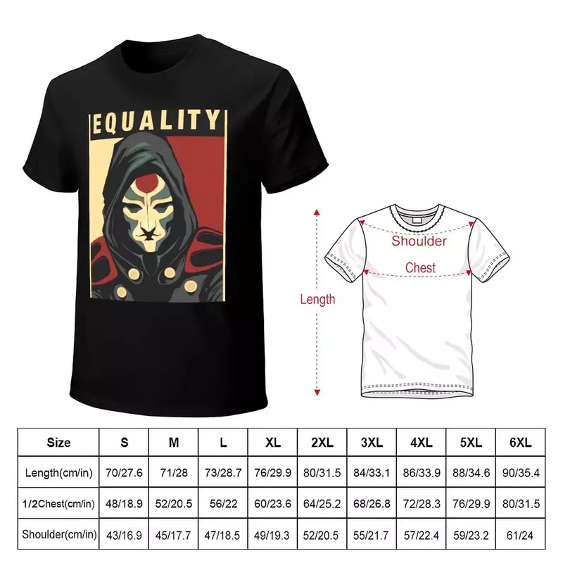 Amon Equality plakat t-shirt bluzka estetyczne ubrania słodkie bluzki oversized t shirt men