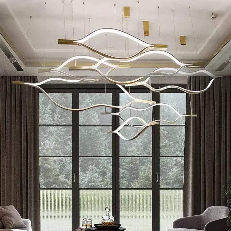 Modern LED Pendant Light For Living Dining Room Bedroom Hanging Lamp Lip Shaped Chandelier Indoor Home Decor Lighting Fixture