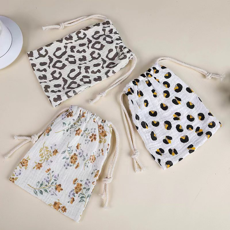Bolsas de algodón 100% para pañales de bebé, organizador de Caddy apilable, toalla cómoda, bolsa colgante esencial