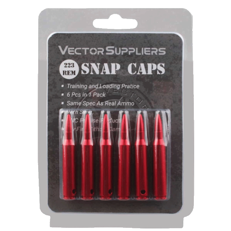 Vector Optical 223 Rem Snap Caps Bore Sighter Metal untuk 223 Rem pelatihan kaliber taktis Cartridge Snap Cap