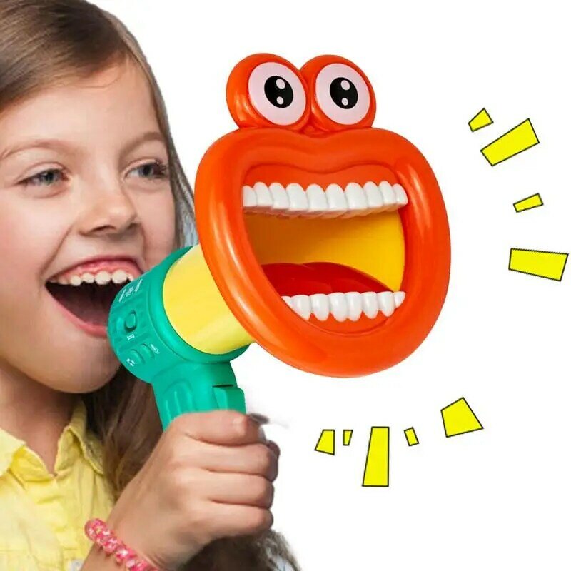 Mainan pengubah suara lucu, mikrofon pintar genggam rekaman terompet pengeras suara untuk hadiah ulang tahun anak kesukaan pesta baru