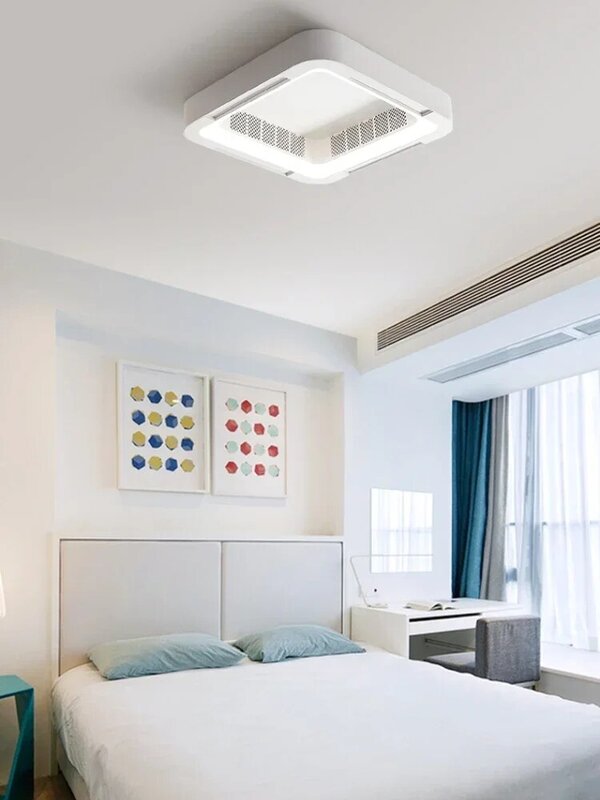 Ventilador de techo sin hojas, lámpara Led grande con Control remoto, luces Silenciosas Para el hogar, 220v