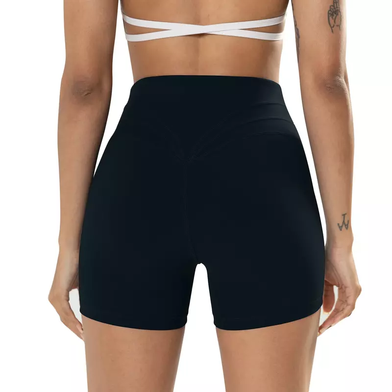 Бесшовные персиковые короткие брюки для йоги с эффектом пуш-ап, леггинсы для бега, спортивные шорты для женщин, одежда, спортивная одежда