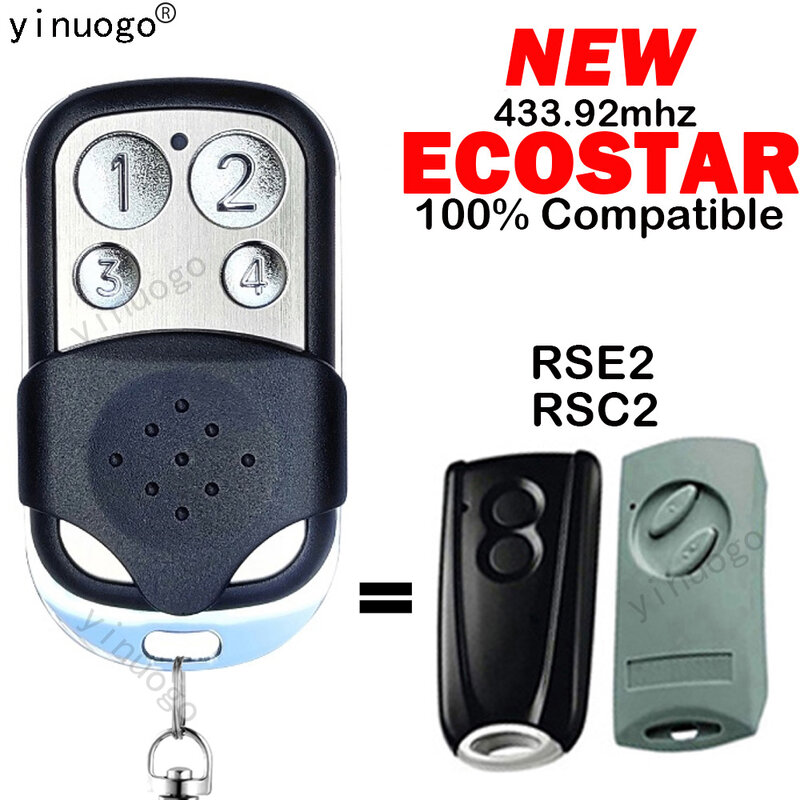 HORMANN ECOSTAR RSE2 RSC2 433mhz Garage Gate Remote Control ECOSTAR Remote Control Garage Door Opener 433.92mhz Rolling Code